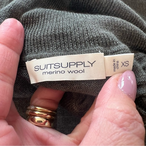 SUITSUPPLY Men's‎ Merino Wool Turtleneck Sweater Gray XS - Picture 6 of 11